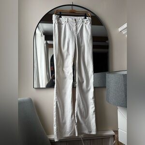 ESACADA SPORT | white high rise flare denim | size euro  38